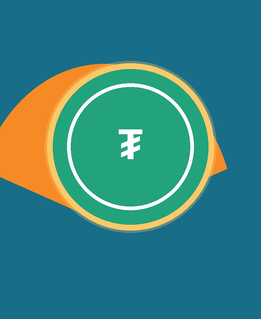 Third Tether coin for Tide Glass